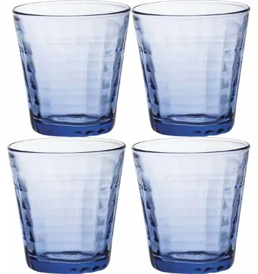 Produktbild von Duralex Trinkglaser Prisme - 4x - blau - Glas - 220 ml