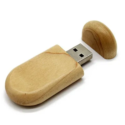 Obrázok produktu pre USB drevený ovál 2.0 16GB, javor