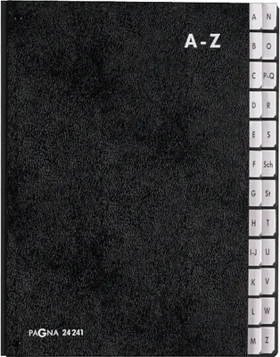 Produktbild von PAGNA Pultordner DIN A4 24 Fächer A-Z schwarz