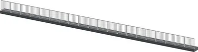 Produktbild von Pertura Geländerset Triton Aluminium taupe Bodenmontage 20 m
