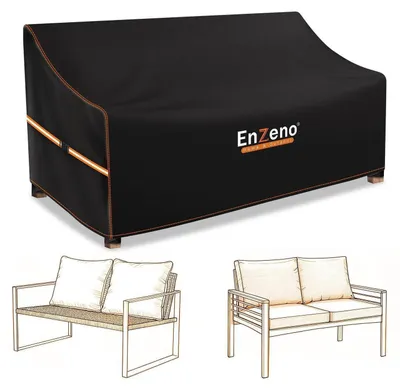 Zdjęcie produktu dla Pokrowiec ochronny do ławki ogrodowej i sofy wypoczynkowej, wymiary 208x99x89/61 cm, wodoodporny, wykonany z tkaniny Oxford 420D