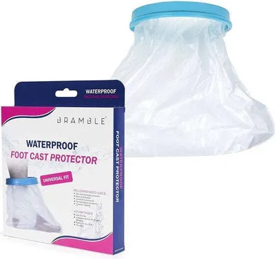 Produktbild von Bramble Wasserdichte Silikonbandage Pflasterschutz (Fuß) - Duschabdeckung - stark, haltbar & einfach zu benutzen - hält Pflaster oder Bandage trocken