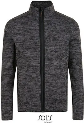 Immagine prodotto di SOLs ProWear 01652 | Uomo Turbo Polar Fleece Full Zip - Colore: Grigio scuro (solido)/Nero - Taglia: XL