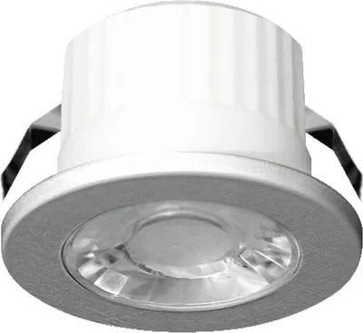 Image de Braytron LED Mini spot encastrable 3W IP54 étanche 240 lumens 6500K blanc froid Encastré Spotlight Rond Argent