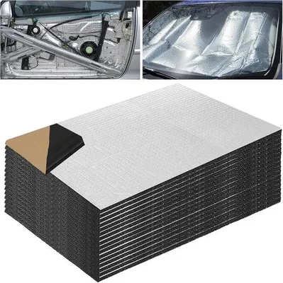 Produktbild von 15 Stück Autodämmmatte, 250 x 180 mm, Schalldämmmatte, Dämmmatte, 5 mm, selbstklebende Matte, Isolermatte