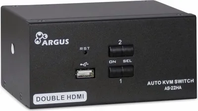 Immagine prodotto di Inter-Tech KVM Switch AS-22HA HDMI, 2 Port, Metall