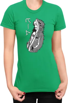 Produktbild von Damen T-Shirt Manga Japan Anime Comics Animation Chainsaw Anime manga Man 02, Lady XL / Grün