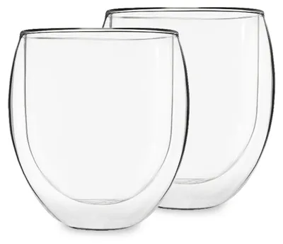 Image de Feelino 2X Tasse À Thé En Verre À Double Paroi, 320Ml Verres À Thé À Double Paroi, Verre À Thé Résistant Au Lave-Vaisselle, Verres À Thé Thermiques, Verres À Thé Avec Effet De Flottement