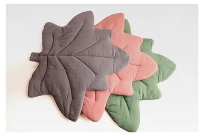 Produktbild von Musselin Spieldecke Ahornblatt rosa