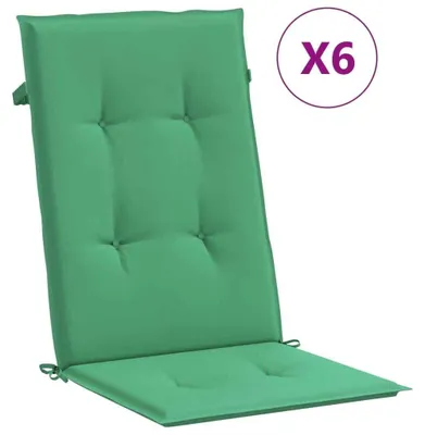 Produktbild von Gartenstuhlauflagen für Hochlehner Sitzauflagen Sitzkissen wasserfest UV-beständig rutschfest waschbar für Garten Terrasse 120 x 50 x 3 cm 4 Grün
