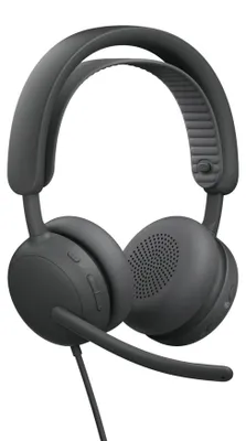 Zdjęcie produktu dla Logitech 981-001615, Przewodowa, 20 - 20000 Hz, Połączenia/muzyka, 223,5 g, Zestaw słuchawkowy, Grafitowy