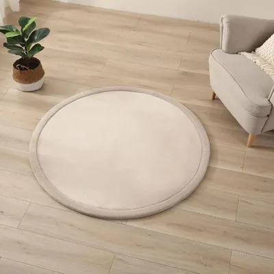 Produktbild von Kindertapijt Koraalfluweel 120x120 cm - Antislip Spielmatte mit Traagschuim