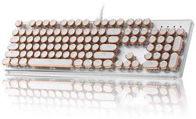 Obrázok produktu pre Mechanická klávesnica, štýl písacieho stroja - USB-C, káblové pripojenie - plná veľkosť, 104 klávesy