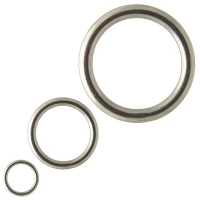 Produktbild von AG-BOX Ring 6x40 geschweißt, poliert, Edelstahl A4, 10 Stück