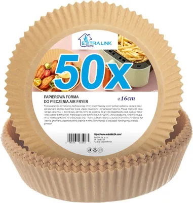 Extralink Home Papier-Frittierkörbe rund 16 cm 50 Stück