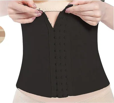 Obrázok produktu pre Dámske korzetové telo s kontrolou brucha čierne L vesta shaper korzet K-23