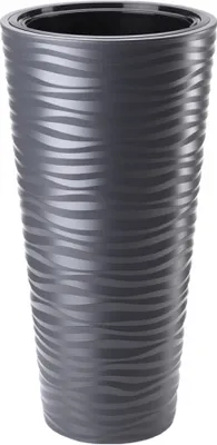 Obrázek produktu pro Obal na květináč SAHARA SLIM plastový matný d40x79cm