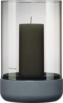 Immagine prodotto di BLOMUS lanterna CALMA portacandele medio acciaio grigio 66230
