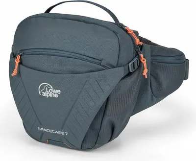 A Lowe Alpine Space Case 7 fanny pack is shown against a white background.