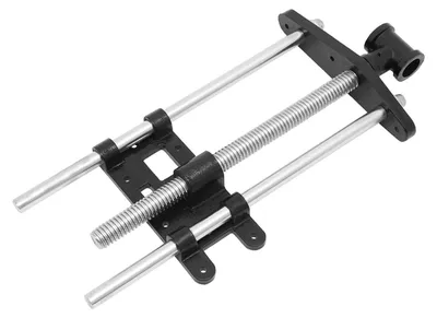 Produktbild von Werkbankschraubstock - WTJ-7IN - Robuste Ausführung - Schnellspannfunktion - Gusseisen und Q235-Kohlenstoffstahl - Führungsstangenabstand 19 cm - Öffnung 3 cm - Schwarz