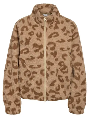 Productafbeelding van NOISY MAY - Pluizige outdoorjas. Sluiting: rits. Trendy design. Maat: L