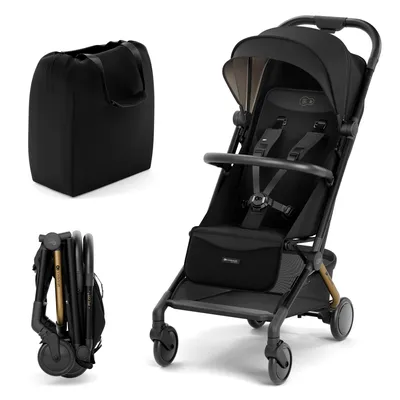 Produktbild von Kinderkraft PILOT 2 Kinderwagen, Liegebuggy, Sportwagen, Kleine Maße nach Zusammenklappen, Filter UPF 50+, 5-Punkt-Sicherheitsgurten, Schwarz