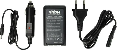 Produktbild von vhbw Ladegerät kompatibel mit Sony Cybershot DSC-QX10, DSC-QX100, DSC-T110, DSC-J10, DSC-T99, DSC-TF1 Kamera - Ladeschale, Kfz-Adapter Ladeanzeige