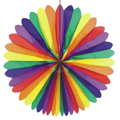 Produktbild von Dekofächer Ø 120 cm "Rainbow" schwer entflammbar