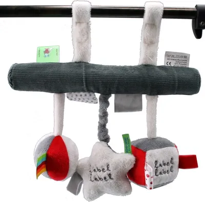 Produktbild von Label-Label Car seat toy : grau/weiß Farbe: grau/weiß