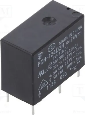 Produktbild von 1x Relais: elektromagnetisch 5A/277VAC  USpule : 24VDC  10A 9-1440003-5 Elektromag