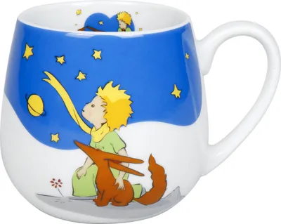 Produktbild von KÖNITZ 1111433037 Kuschelbecher DER KLEINE PRINZ - Beste Freunde - 400 ml Porzellan / Motivbecher