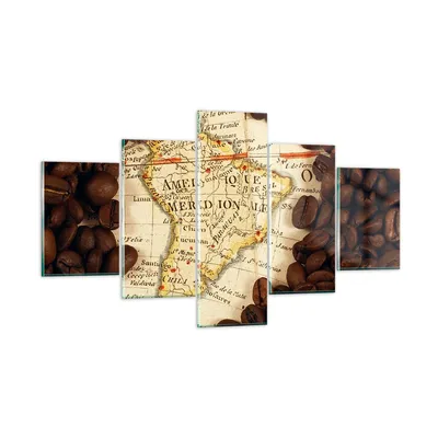 Produktbild von Bilder auf glas - Südamerika Samen Kaffee - 125x70cm - Glasbilder - Wandbilder - Kunstdruck - zum Aufhängen bereit - Wanddekoration aus Glas - Glas Bilder - Wandbild auf Glas - GEA125x70-2198