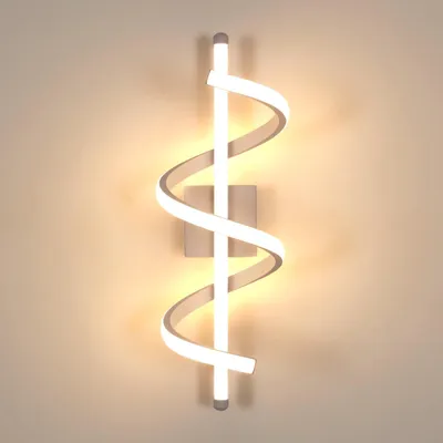 LED-Wandleuchte 26W 2925lm 3000K Warmweiß Aluminium 42x16cm