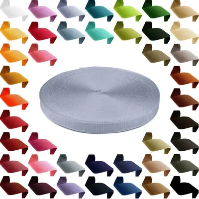 Produktbild von Gurtband 12m PP Polypropylen 25mm 1,3mm Gurt Tragband Taschengurt 45 Farben