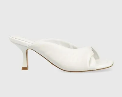 Immagine prodotto di GUESS Sandali da donna con tacco a spillo Bianco Scarpe eleganti in pelle Estate, 40 EU
