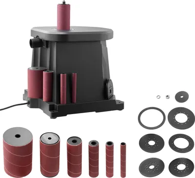 Image de SucceBuy Ponceuse à axe oscillant, 2000 tr/min Ponceuse avec 6 manchons (12,7-76,2 mm), course de 15 mm & raccord pour la poussière pour le traitement des meubles, le bricolage et le traitement du bois par les bricoleurs