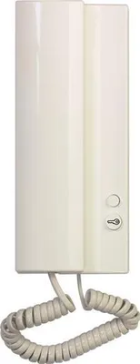 Obrázok produktu pre Tesla Elegantný domáci telefón s elektronickým zvonením a 1 el. tlačidlom 1 zámok, biely