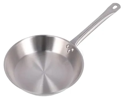 Image de Poêle en acier inoxydable de 30 cm avec revêtement antiadhésif