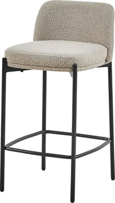 Produktbild von Stozy Bouclé Barhocker Naya Sand