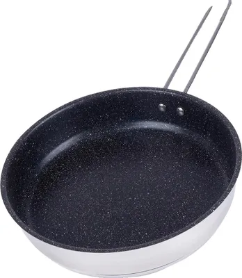 Obrázek produktu pro Pánev, nerezová ocel, průměr 26 cm, délka 46 cm, výška 6 cm, vhodná na indukci