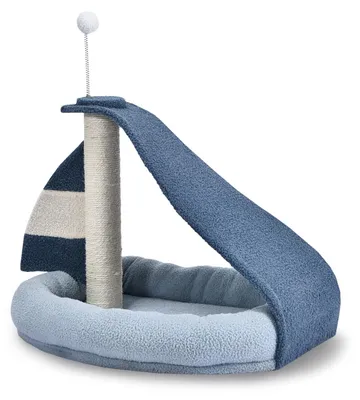 Obrázok produktu pre Škrabacia stena pre mačky na odpočinok a zábavu – rozmery: 57 x 40 x 46 cm