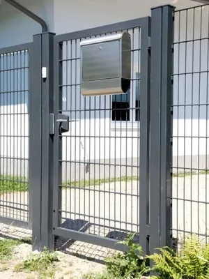 Produktbild von Rohrrahmenflügeltor 1-flügelig - Ausführung: verzinkt, Höhe: 103 cm, Durchgangslichte: 200 cm