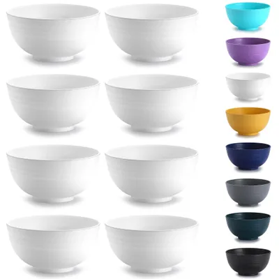 Produktbild von Suppenschale Suppenteller Schüssel - Set mit 8 Stück - 26 oz - Bruchfest - Spülmaschinenfest - Für Garten, Pool und Camping
