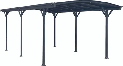 Produktbild von Design Carport London Aluminium Doppelstegplatten Beschichtung gegen UV-Strahlung, Farbe wählen:Grau