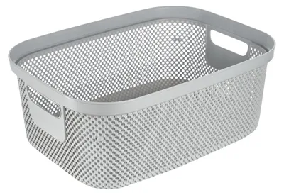 Produktbild von keeeper Stine, Aufbewahrungskorb, Grau, Rechteckig, Polypropylen (PP), Muster, Drinnen