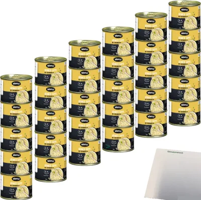 Produktbild von Menzi Hühner Suppe mit Fadennudeln 6er Pack (30x200ml Dose) + usy Block
