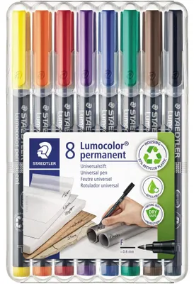 Produktbild von STAEDTLER Folienstift Lumocolor F perm 8St