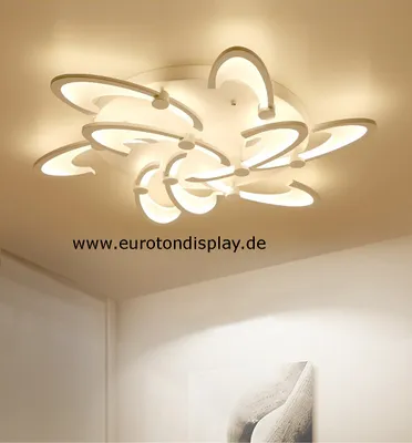Produktbild von 2127white-9 Ø 86 cm 81W LED Deckenleuchte mit Fernbedienung Lichtfarbe/ Helligkeit einstellbar dimmbar Deckenlampen Leuchte