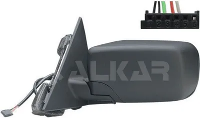 Produktbild von ALKAR 6171849 Außenspiegel Seitenspiegel Links für BMW 3 Limousine (E46) Beheizt Asphärisch Grundiert Elektrisch