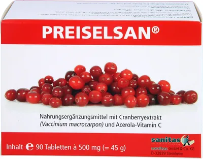 Produktbild von PREISELSAN mit Cranberryextrakt Tabletten, 90 St. Tabletten